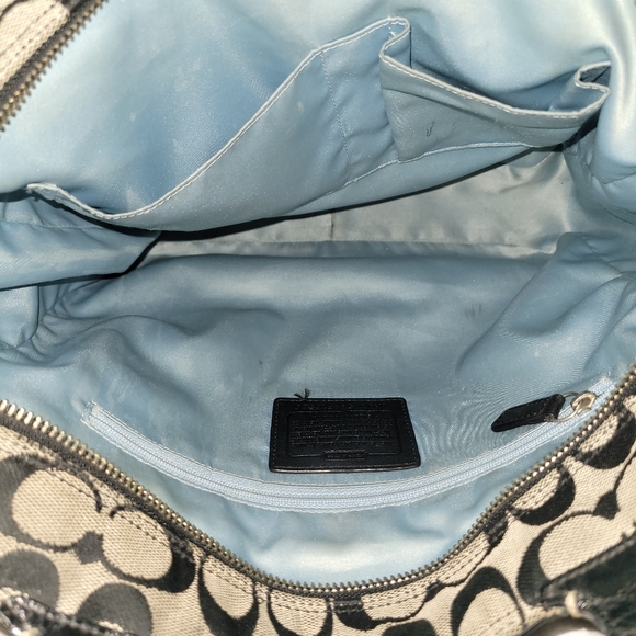 Coach bag signature monogramed grey and black - Picture 15 of 16